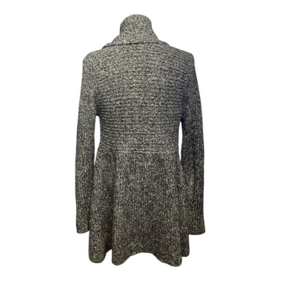 Kenzie Pretty Long Brown Open Cardigan, Size L - Picture 4 of 13